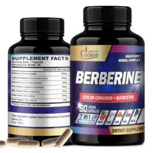 Suplemento orgánico de berberina Cadane caja con 90 cápsulas