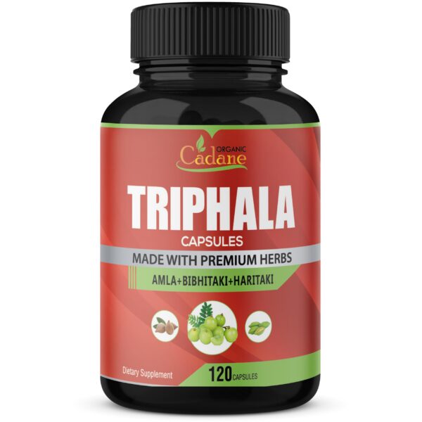 suplemento orgánico cadane triphala 120 cápsulas vegetales