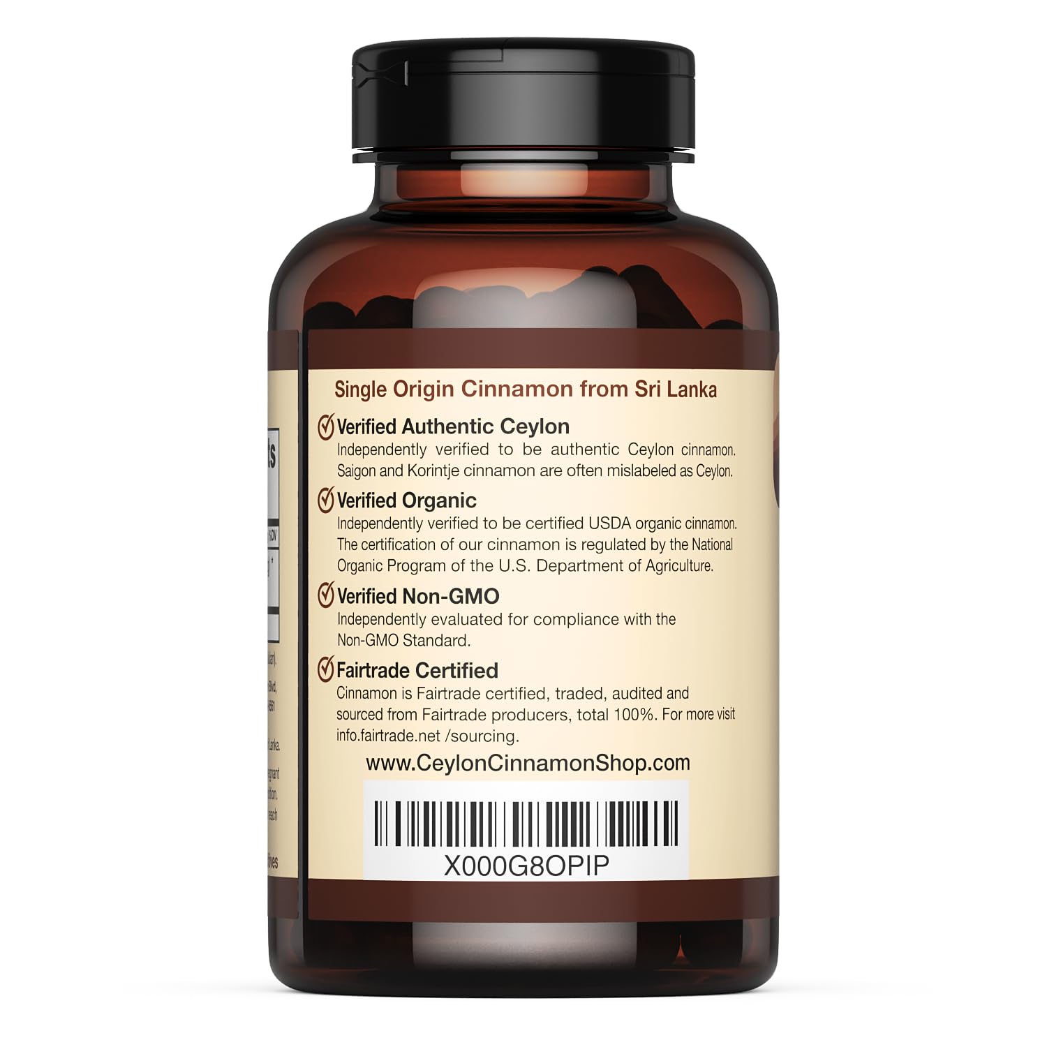 Organic Ceylon Cinnamon Supplement