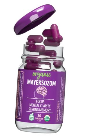 Suplemento orgánico Mayeksozom cápsulas para función cerebral saludable