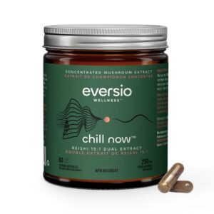 Suplemento orgánico reishi eversio wellness 60 cápsulas veganas