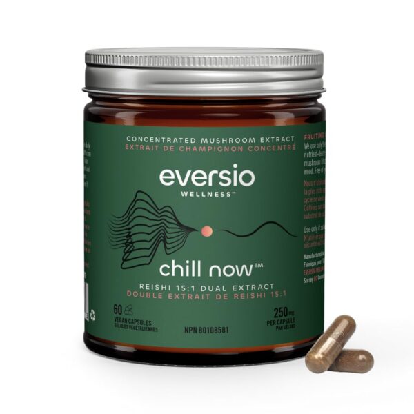Suplemento orgánico reishi eversio wellness 60 cápsulas veganas