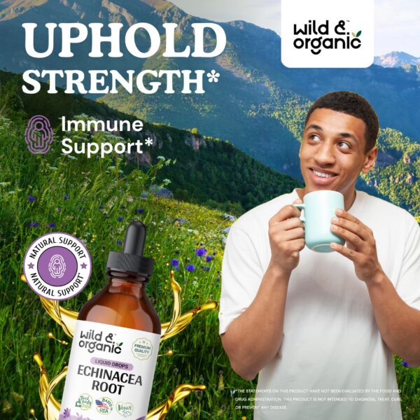 Envase sello de oro Wild Organic con etiqueta