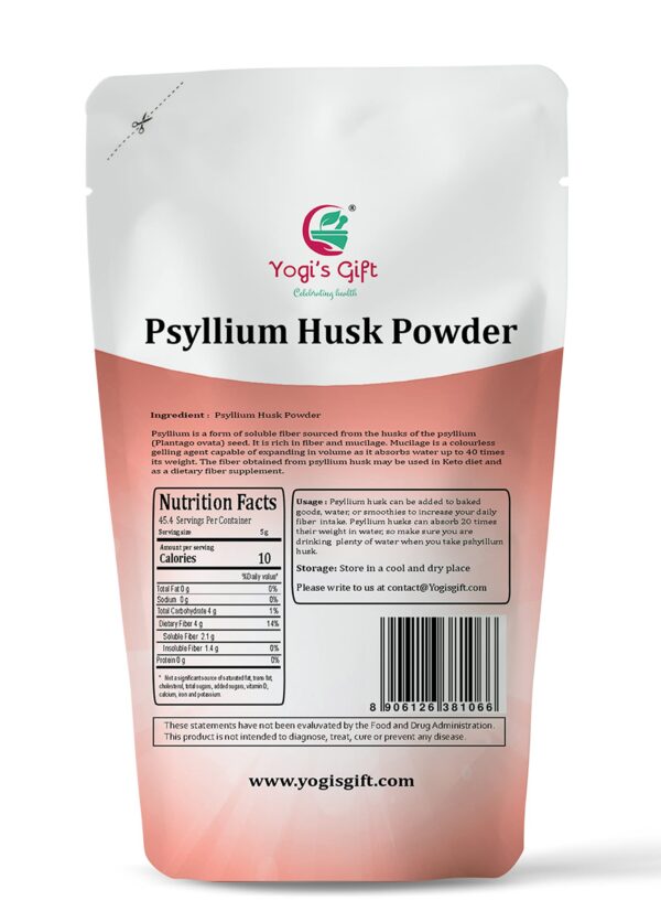 Suplemento paquete YOGI’S GIFT psyllium y canela para dieta y salud