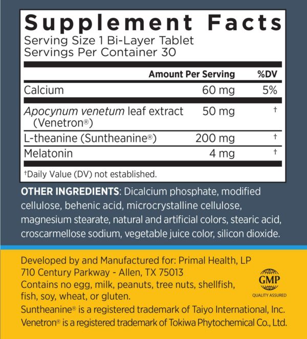 Suplemento para dormir Primal Labs SleepRefined