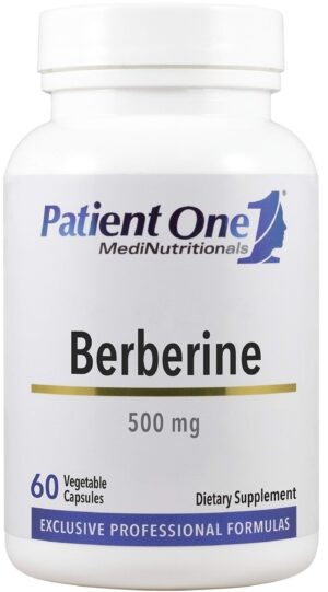 Suplemento Patient One berberina 500 mg botella 60 cápsulas