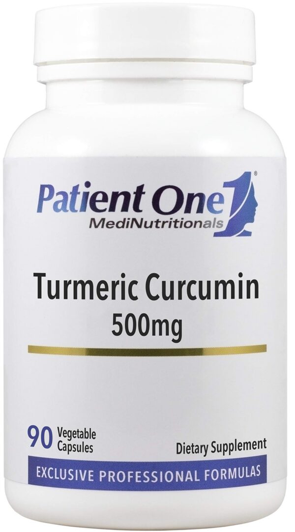 Suplemento Patient One cúrcuma curcumina 500mg 90 cápsulas