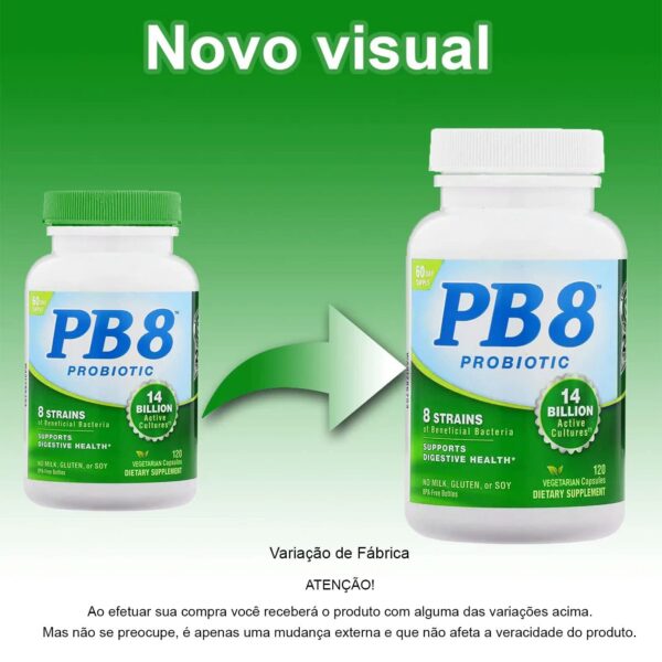 Version 1.0.0 Suplemento Pb8 cápsulas vegetales nutrition now salud digestiva