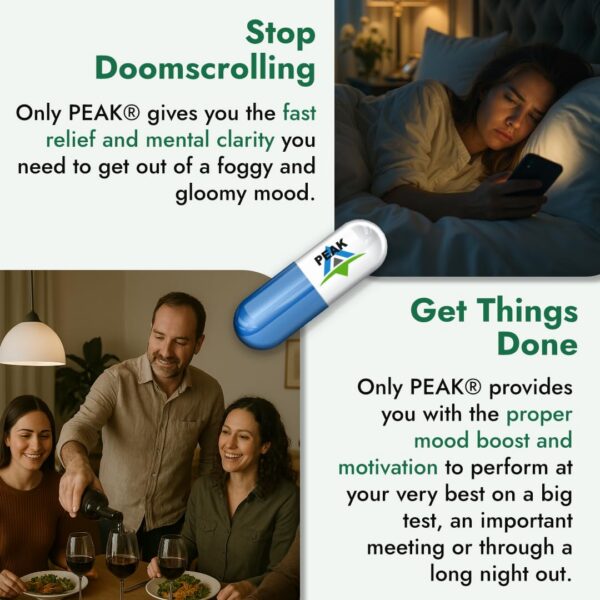 Suplemento Peak paquete individual para alivio mental