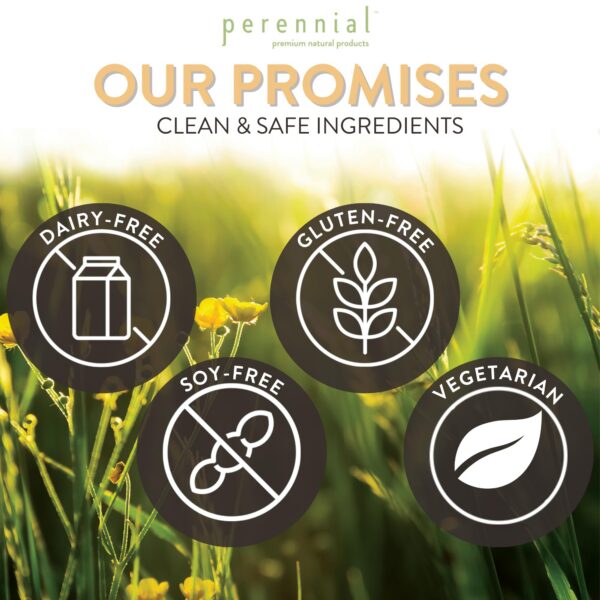 Suplemento Perennial con Vitex y plantas para salud femenina