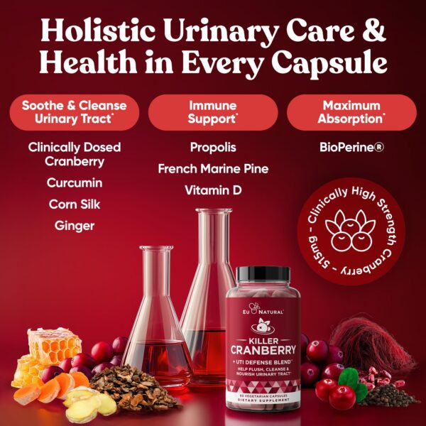 Suplemento Píldoras Killer Arándano para mujeres defensa urinaria