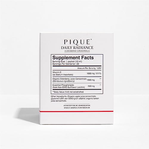 Suplemento PIQUE vitamina c liposomal 28 sobres 10 mL