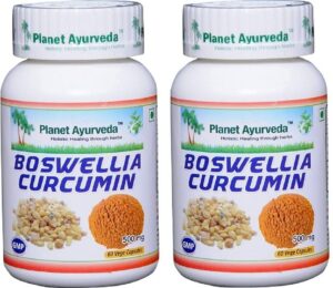 Suplemento Planet Ayurveda Boswellia Curcumina 2 frascos 60 cáps