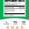 Suplemento natural en polvo BulkSupplements extracto canela