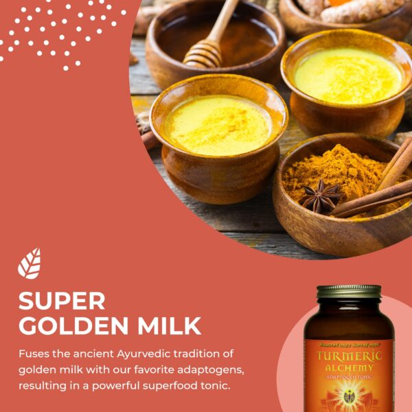Suplemento en polvo cúrcuma con adaptógenos HealthForce Superfoods