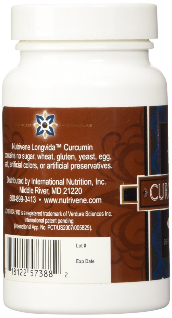 Suplemento en polvo curcumina Longvida 30 g Nutrivene