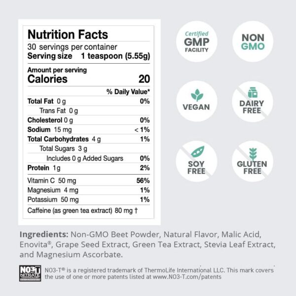 Version 1.0.0 Suplemento en polvo extracto betabel vitamina c humana