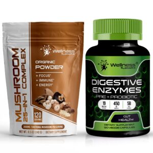 Suplemento polvo de hongos WELLNESS LABSRX 2000 mg