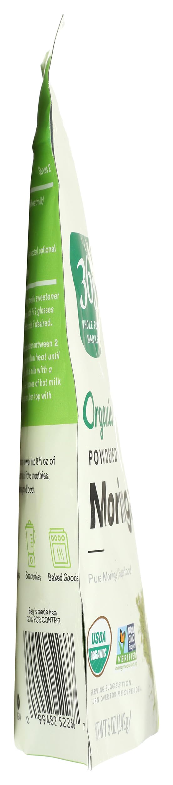 Suplemento polvo moringa natural y orgánico para bienestar