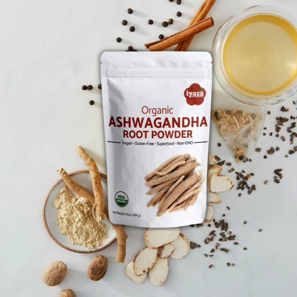 Suplemento polvo orgánico Ashwagandha Iyasa Holistics