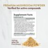 Suplemento polvo orgánico hongos para salud y bienestar