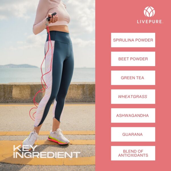 Suplemento en polvo PURE Energy para enfoque mental y energía