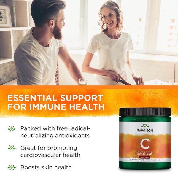 Suplemento polvo vitamina c 1000mg Swanson