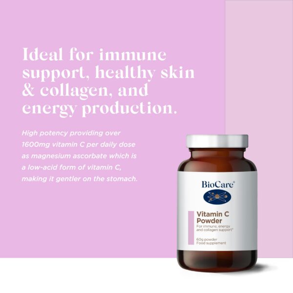 Suplemento polvo vitamina c BIOCARE envase