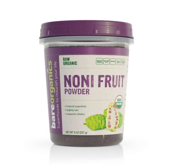 Suplemento de polvo Noni certificado USDA BareOrganics