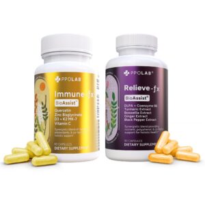Suplemento PPO Lab BioAssist frasco relieve-fx immune-fx