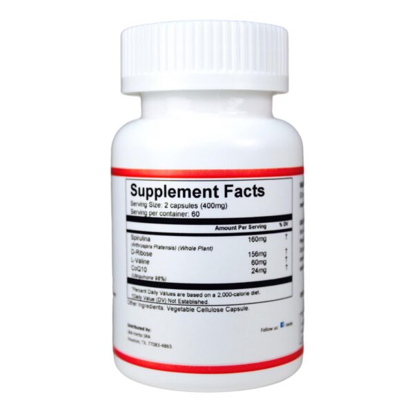 Suplemento premium EnergyPlus con spirulina y coq10