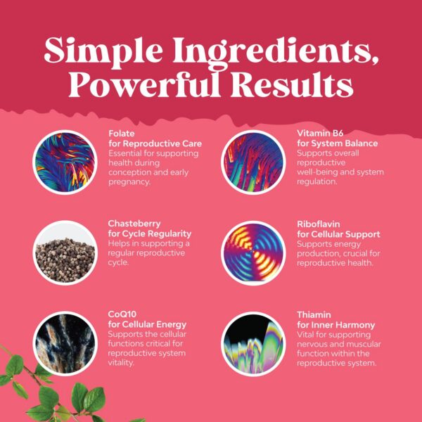 Suplemento premium fertilidad femenina Natures Craft mezcla avanzada
