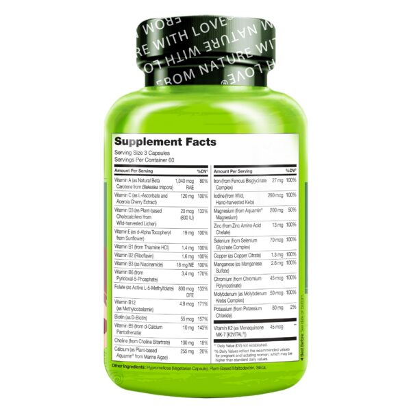 Suplemento prenatal con minerales de origen vegetal NATURELO