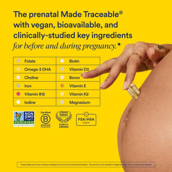 Suplemento prenatal Ritual con folato y colina