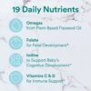 Suplemento prenatal SmartyPants con omega 3 ALA y zinc citrato