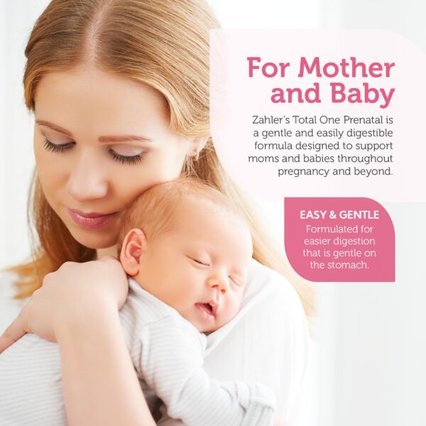 Etiqueta frontal vitaminas prenatales Zahler Total One