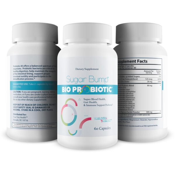 Version 1.0.0 Suplemento probiótico 40 mil millones CFU Sugar Bump