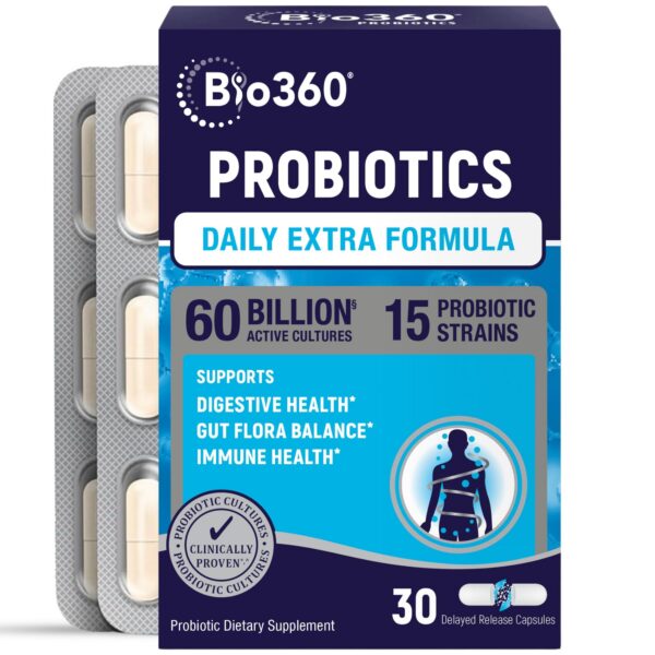 Suplemento probiótico alta potencia para salud digestiva