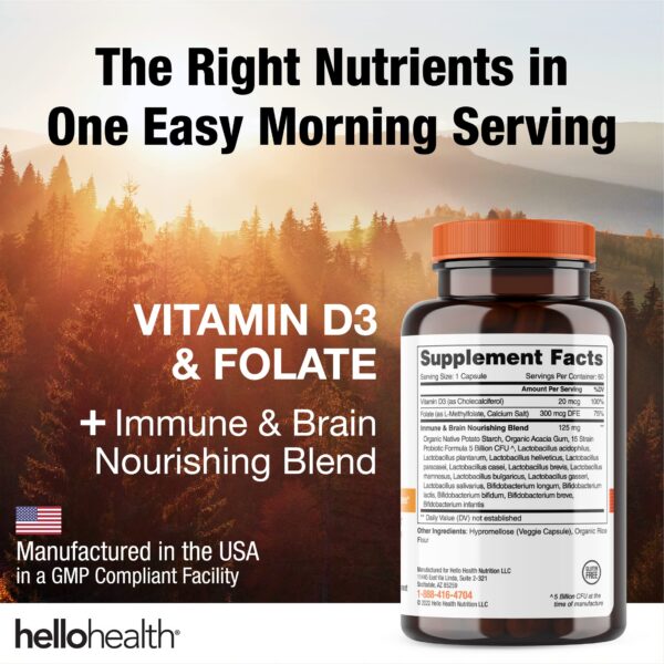 Version 1.0.0 Suplemento probiótico Belly Great frasco reciclable sin BPA