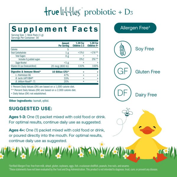 Version 1.0.0 Suplemento probiótico con cepas seleccionadas, True Grace.