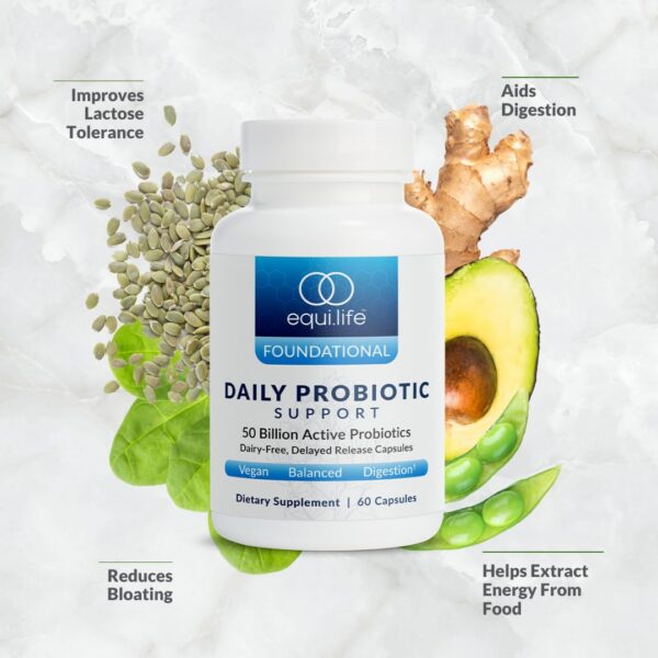 Suplemento probiótico para digestión e inmunidad