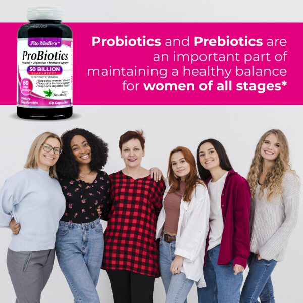 Suplemento probiótico Fito Medic's para equilibrio intestinal femenino