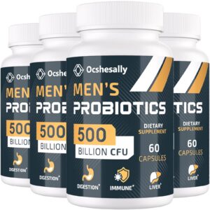 Version 1.0.0 Suplemento probiótico masculino Ocshesally 500 mil millones CFU