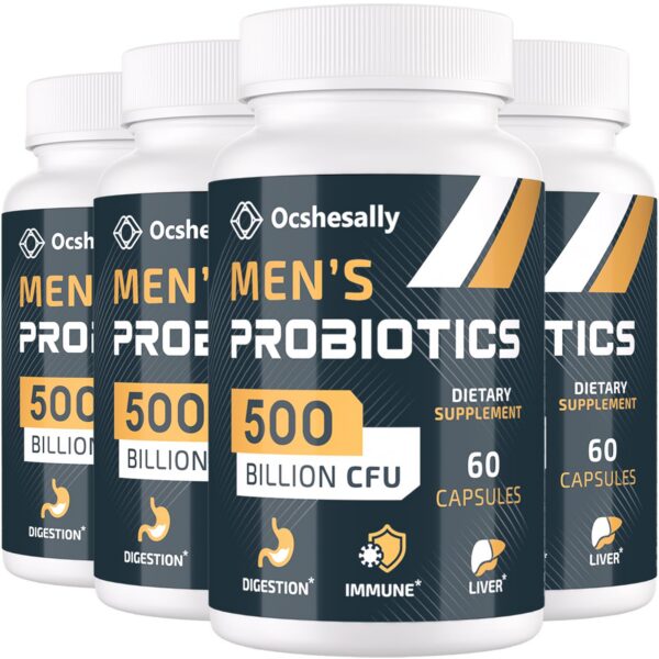 Suplemento probiótico masculino Ocshesally 500 mil millones CFU