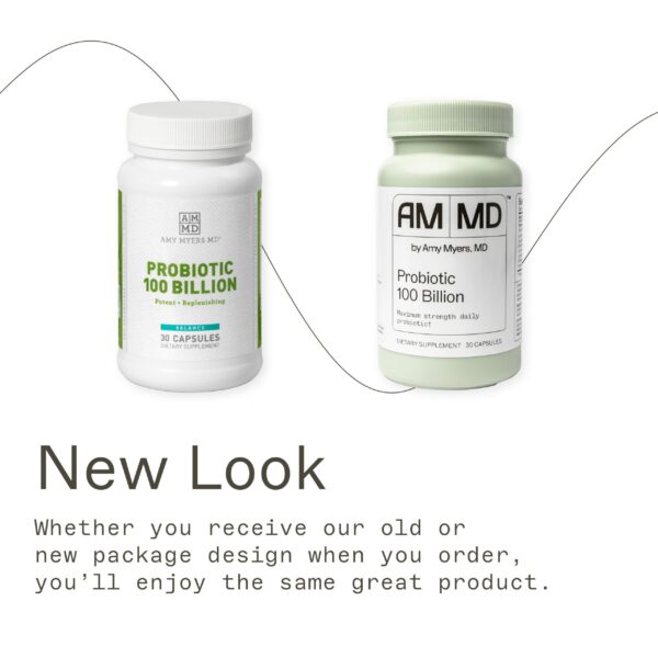 Suplemento probiótico premium Dr Amy Myers con cepas clínicamente estudiadas