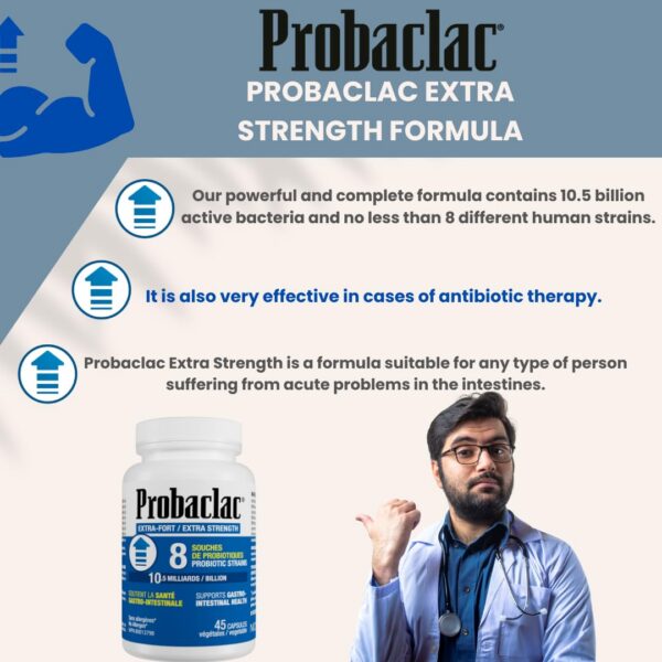 Suplemento probiótico Probaclac para salud digestiva