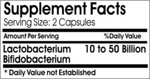 Suplemento probiótico PureControl natural sin alérgenos 200 caps