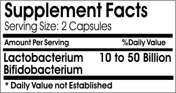 Suplemento probiótico PureControl natural sin alérgenos 200 caps