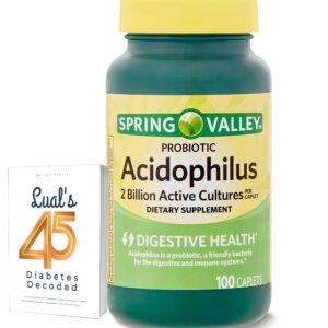 Suplemento probiótico Spring Valley Acidophilus 100 cápsulas