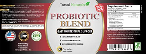Suplemento probiótico Tarsal Naturals apoyo sistema inmunológico